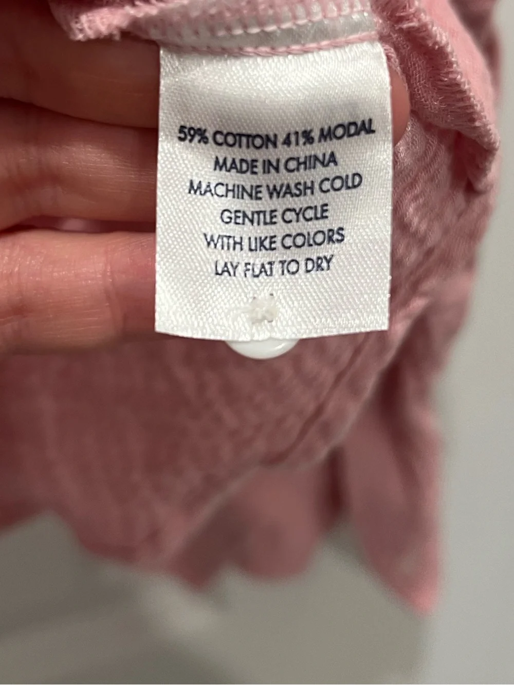 LAKE Pajamas Pink Gauze Top